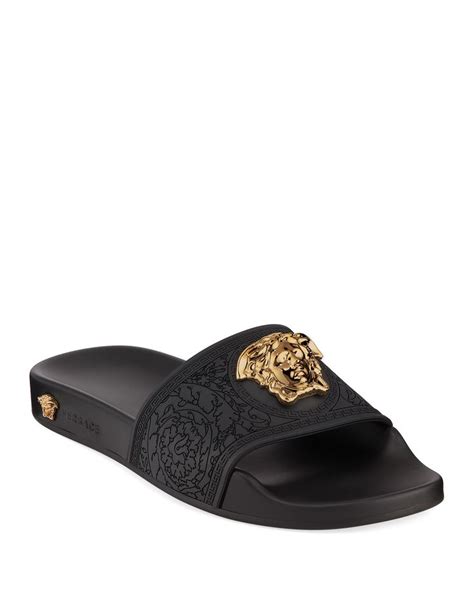 versace gold pool slides|Versace palazzo pool slides.